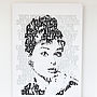 'I Believe' Audrey Hepburn Typographic Fine Art, thumbnail 2 of 8