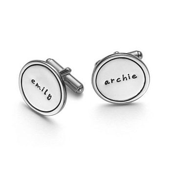 Personalised Silver Identity Name Cufflinks, 2 of 6