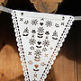 White Lace Laser Cut Paper Bunting, thumbnail 2 of 3