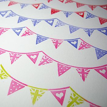 Mini Bunting Rubber Stamp, 2 of 4