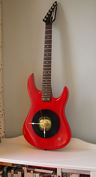 Upcycled Electric Guitar Clock, 4 of 5