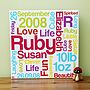 Personalised New Baby Details Canvas, thumbnail 3 of 7