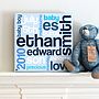 Personalised New Baby Details Canvas, thumbnail 1 of 7