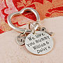 Personalised Silver Heart Charms Key Ring, thumbnail 1 of 7