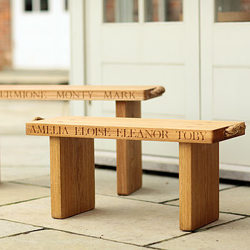 Personalised Solid Oak Bench, 9 of 12