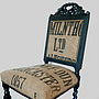 Vintage 1957 Grain Sack Chair, thumbnail 3 of 4