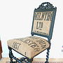 Vintage 1957 Grain Sack Chair, thumbnail 4 of 4