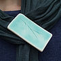 Handmade Porcelain Brooch With Twig Design, thumbnail 3 of 6