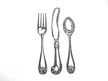 Set Of Five Handmade Cutlery Notelets, 2 of 2