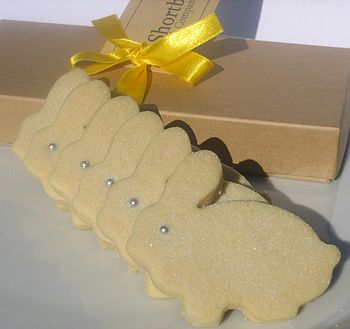 Easter Bunny Shortbread Biscuit Box, 3 of 5