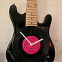 Upcycled Personalised Electric Guitar Clock, thumbnail 1 of 5
