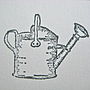 Set Of Five Handmade Watering Can Notelets, thumbnail 2 of 2