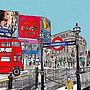 London Print 'Piccadilly Circus', thumbnail 2 of 2