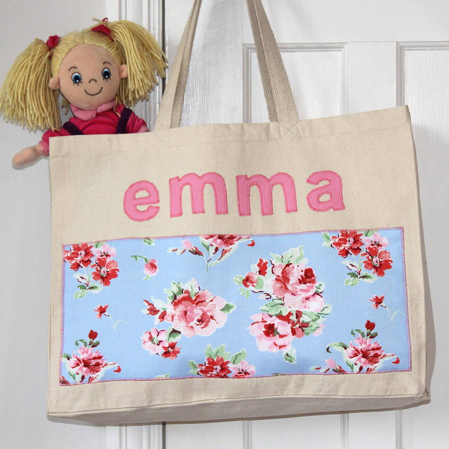 Personalised Children's Name Bag By CharlieMilly Design