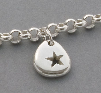 Pebble Bracelet Shiny Silver, 2 of 5