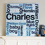Personalised New Baby Details Canvas, thumbnail 6 of 7
