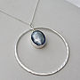Murano Glass And Sterling Silver Circle Pendant, thumbnail 5 of 6
