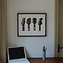 Guitar Headstocks Framed Screen Print, thumbnail 4 of 5