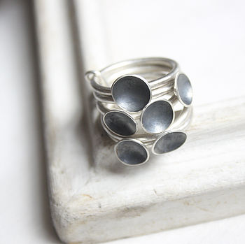 Six Cup Stack Ring By YUME JEWELLERY | notonthehighstreet.com