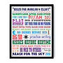 Personalised Family House Rules Print, thumbnail 6 of 12