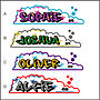 Personalised Graffiti Kids Towel, thumbnail 2 of 4