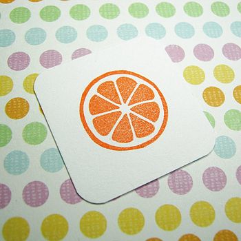 Citrus Slice Rubber Stamp, 2 of 3