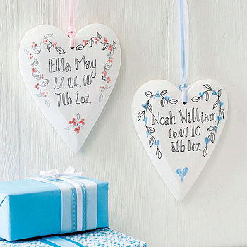 Personalised Christening Hanging Heart, 2 of 4