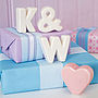 Personalised Ceramic Initials With Heart, thumbnail 3 of 6