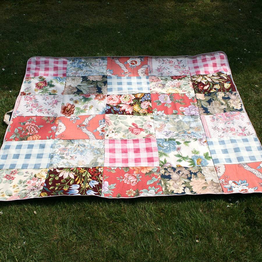 Handmade Patchwork Picnic Rug By pebble & chalk