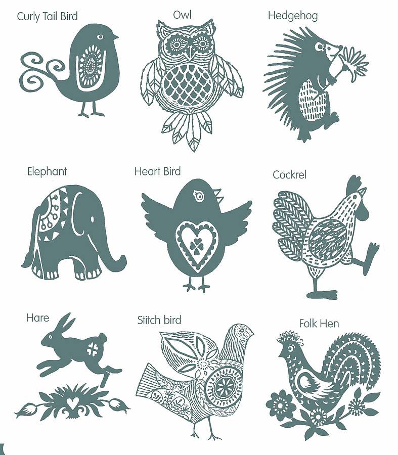 Bird And Animal Stamps By Noolibird Rubber Stamps 