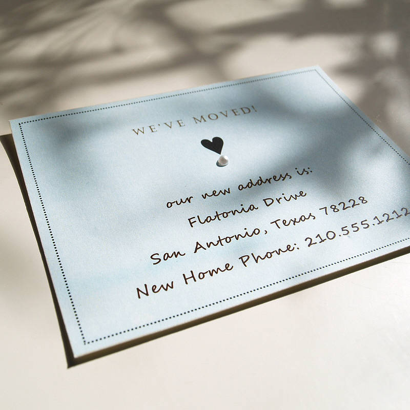 Pack Of 10 'we Have Moved' Personalised Cards By Beautiful Day | notonthehighstreet.com