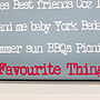 Personalised 'Favourite Things' Word Art, thumbnail 6 of 10