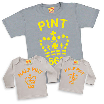 Matching Pint / Half Pint Trio Set Dad Sons Daughters, 7 of 7