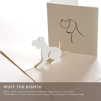 'Wuff' 3D Greetings Card, 10 of 10