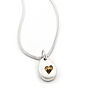 Pebble Heart Or Flower Solid Silver Necklace, thumbnail 1 of 5