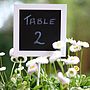 Blackboard Chalkboard Wedding Table Numbers Set Of Five, thumbnail 1 of 6