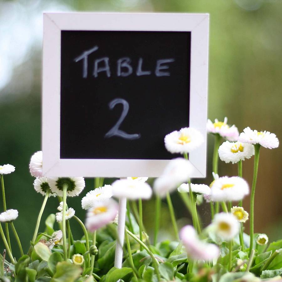 Blackboard Chalkboard Wedding Table Numbers Set Of Five, 1 of 6