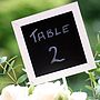 Blackboard Chalkboard Wedding Table Numbers Set Of Five, thumbnail 4 of 6