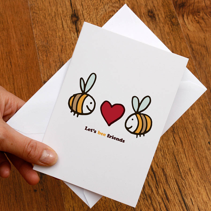 Let's Bee Friends Card By A is for Alphabet | notonthehighstreet.com