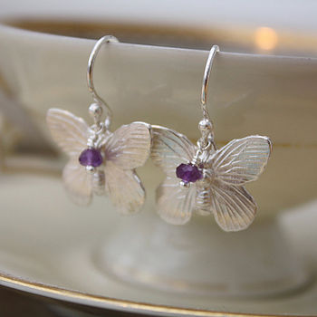 butterfly earrings silver sterling notonthehighstreet