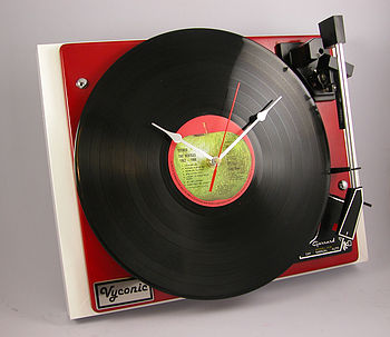 Personalised Vintage Record Player Clocks, 3 of 6