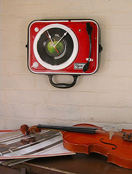 Personalised Vintage Record Player Clocks, 5 of 6