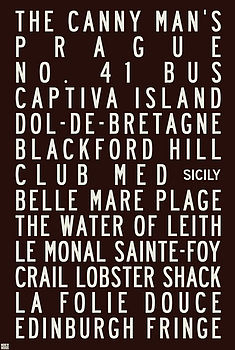 Personalised Destinations Bus Blind Canvas, 10 of 11