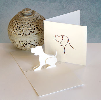 'Wuff' 3D Greetings Card, 2 of 10
