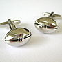 Rugby Ball Cufflinks, thumbnail 1 of 6