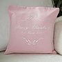 Personalised Embroidered Bow Cushion, thumbnail 1 of 4
