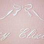Personalised Embroidered Bow Cushion, thumbnail 3 of 4