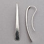 Hand Made Silver Spangle Drop Earrings, thumbnail 1 of 4