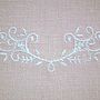 Personalised Embroidered Scroll Cushion, thumbnail 3 of 6