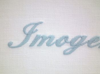 Personalised Embroidered Scroll Cushion, 5 of 6